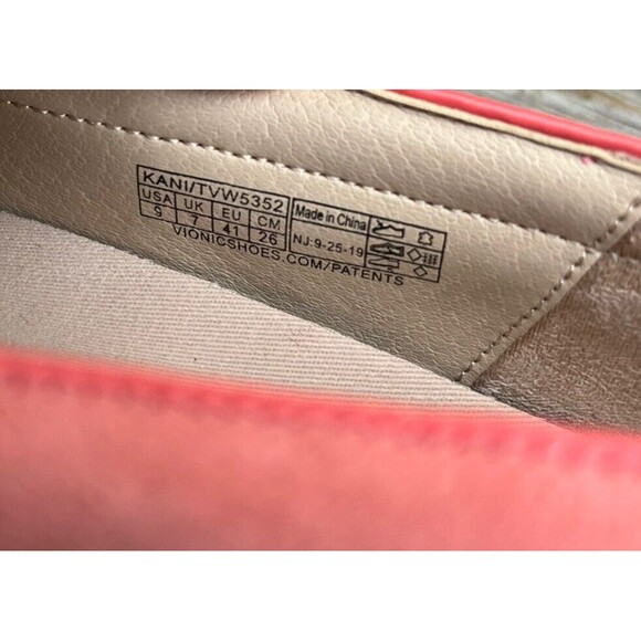 Vionic Kani Women's 9 Slip On Suede Loafers Cut Out - Coral - Picture 10 of 13